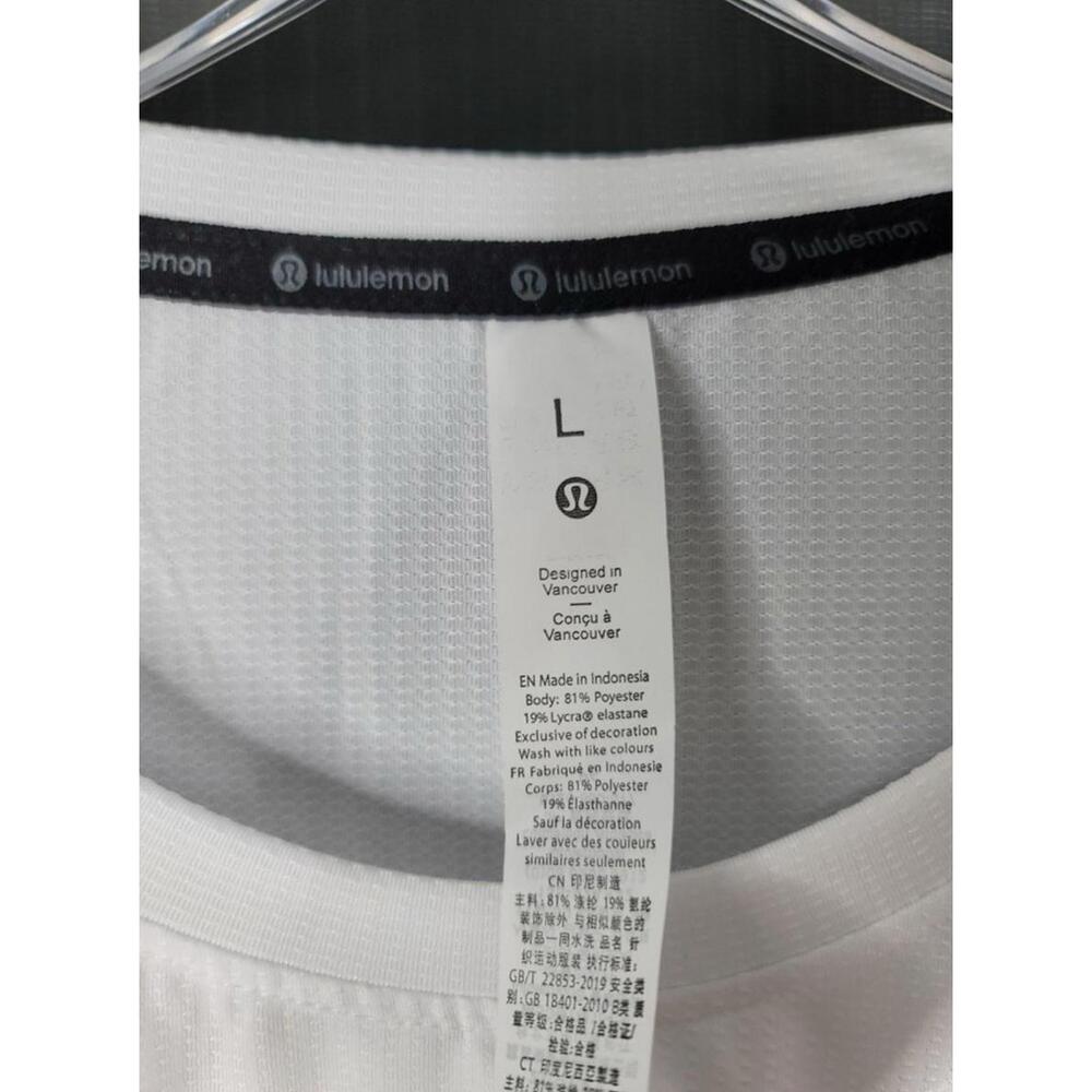 Lululemon Alone Tee Women’s White Short Sleeve Large NWT - Picture 7 of 9